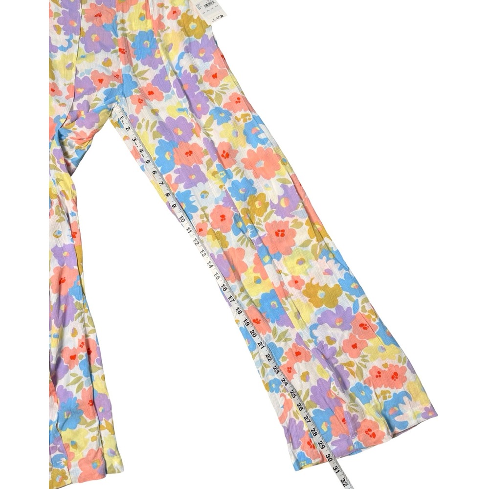 Billabong Split Spirit Floral Wide Leg Pants NWT Small Boho - Picture 9 of 10